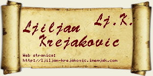 Ljiljan Krejaković vizit kartica